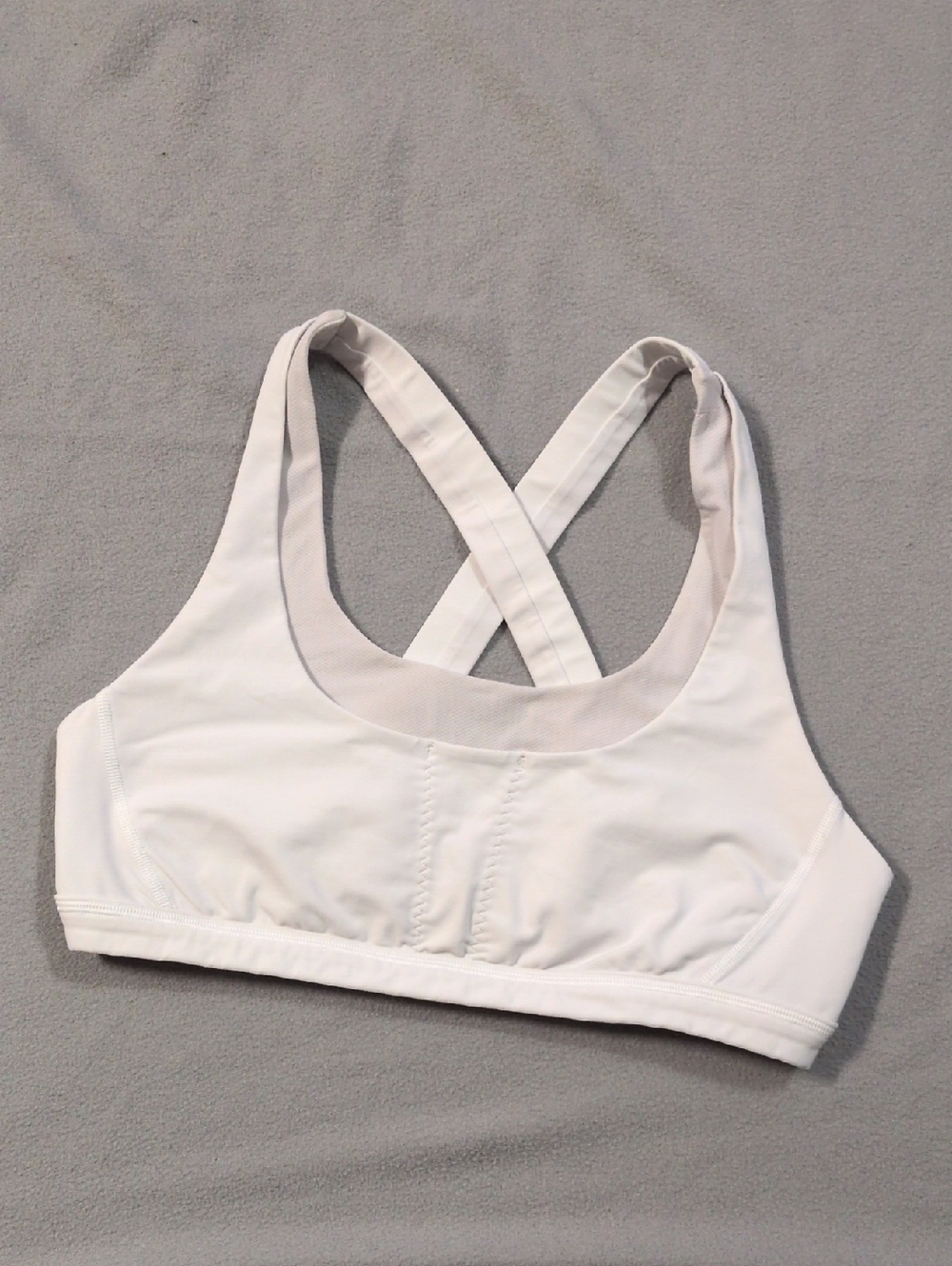 lululemon athletica White Crossback Sports Bra